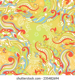Seamless abstract colorful pattern . Can be used for fabrics, wallpapers, scrap-booking, etc