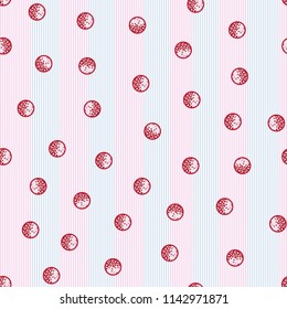Seamless abstract colorful pattern with circles. Vector pattern