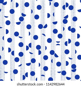 Seamless abstract colorful pattern with circles. Vector pattern