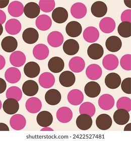 Seamless abstract colorful  pattern with circles. Vector pattern