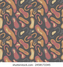 Seamless abstract colorful pattern with cirle shapes