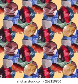 seamless abstract colorful pattern on beige
