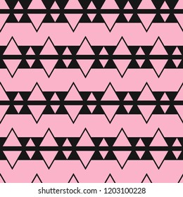 Seamless abstract colorful pattern   from triangles. Geometric pattern. Vector pattern.
