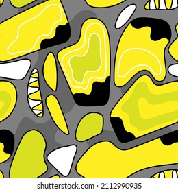 Patrón colorido abstracto sin inconvenientes con formas onduladas