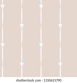 Seamless abstract colorful stripes pattern with stars. Vector pattern