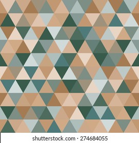 Seamless abstract colorful triangle geometrical background. Endless pattern. Seamless vector illustration.