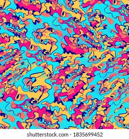 Seamless abstract colorful urban pattern