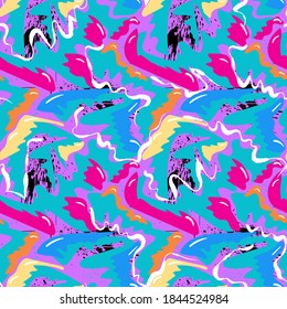 Seamless abstract colorful urban pattern