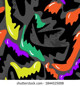 Seamless abstract colorful urban pattern