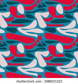 Seamless abstract colorful wave pattern 