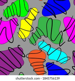 Seamless abstract colorful wonderful pattern for your creative ideas