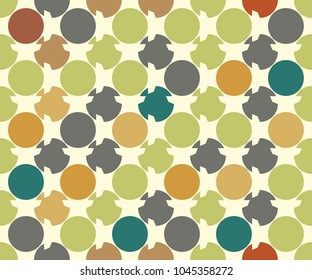 seamless abstract colors dot vector patterns  orange  yellow  green blue
