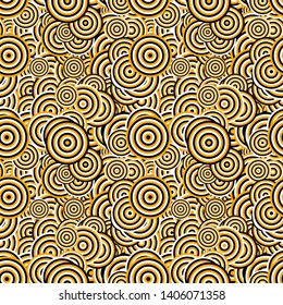 Seamless abstract concentric ring pattern background - vector design