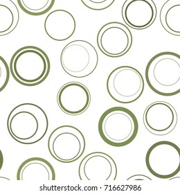 Seamless abstract conceptual geometric circles, bubbles, sphere or ellipses pattern. Good for web page, graphic design, catalog, texture or background. Vector illustration graphic.