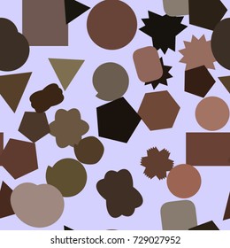 Seamless abstract conceptual geometric mixed pattern. Good for web page, graphic design, catalog, texture or background. Vector illustration graphic.