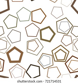 Seamless abstract conceptual geometric pentagon pattern. Good for web page, graphic design, catalog, texture or background. Vector illustration graphic.