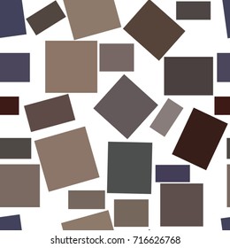 Seamless abstract conceptual geometric square, rectangle pattern. Good for web page, graphic design, catalog, texture or background. Vector illustration graphic.