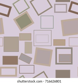 Seamless abstract conceptual geometric square, rectangle pattern. Good for web page, graphic design, catalog, texture or background. Vector illustration graphic.