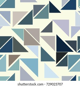Seamless abstract conceptual geometric triangle lines pattern. Good for web page, graphic design, catalog, texture or background. Vector illustration graphic.