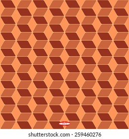 seamless abstract copper geometric pattern ginger  texture with rhombus abstract rust lines on bronze background vector
