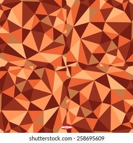 seamless abstract copper pattern sand texture abstract ginger line on beige background with triangle vector