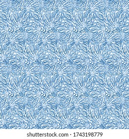 Seamless abstract coral pattern vector