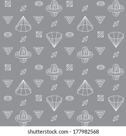  Seamless abstract crystal background with abstract geometric forms.  