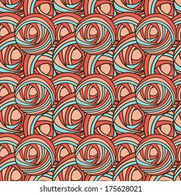 Seamless abstract curls, vector