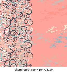 Seamless abstract curly wave pattern-model for design of gift packs, patterns fabric, wallpaper, web sites, etc.