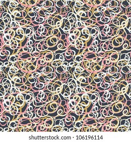 Seamless abstract curly wave pattern-model for design of gift packs, patterns fabric, wallpaper, web sites, etc.