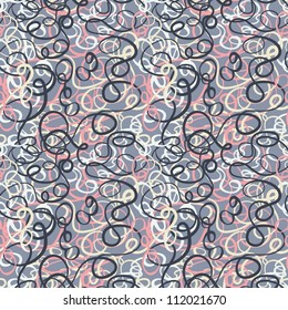 Seamless abstract curly wave pattern-model for design of gift packs, patterns fabric, wallpaper, web sites, etc.
