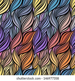 Seamless abstract curly wave pattern-model for design of gift packs, patterns fabric, wallpaper, web sites, etc.