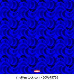seamless abstract curve dark blue pattern with aqua texture with smoke with abstract indigo line on aquamarine background. vector illustration