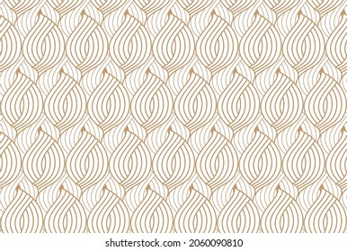patrón de líneas de curva abstracta sin fisuras.
deja diseño.
