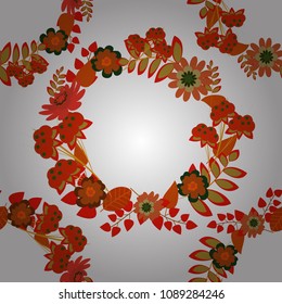 Seamless abstract curved pattern in red, blue and violet colors. Vector illustration.