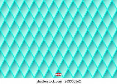 seamless abstract cyan geometric pattern turquoise texture with rhombus abstract aqua lines on slate background vector