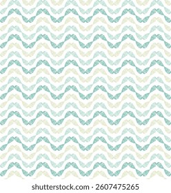 Seamless abstract cyan and light blue horizontal zigzag lines texture background pattern for textiles, wallpapers, backgrounds..,