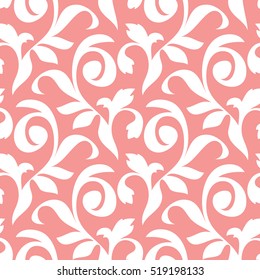 Seamless abstract damask ornament pattern