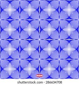 seamless abstract dark blue pattern with blue line with aqua wave with aquamarine band isolated on white background. vector illustration