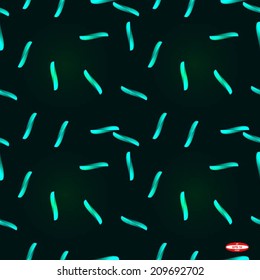 seamless abstract dark pattern cyan texture on green background vector