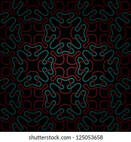 Seamless abstract dark red and blue pattern with gradient. Vector illustration