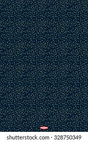 seamless abstract dark scenic pattern with yellow texture with goldenrod ellipse with circle with sand rectangle isolated on dark cyan background. vector illustration