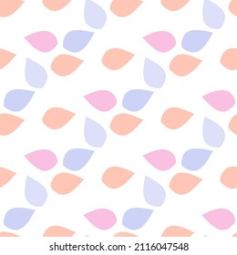 Seamless abstract decor in soft pastel colors