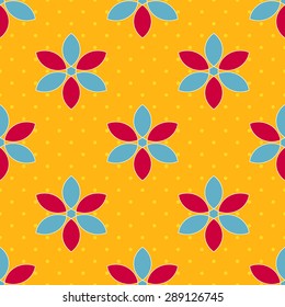 Seamless abstract decorative floral vector illustration