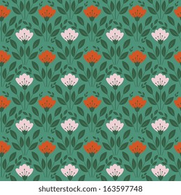 Seamless abstract decorative ornamental pattern
