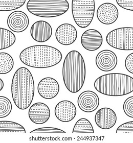 Seamless abstract decorative pattern of circles 