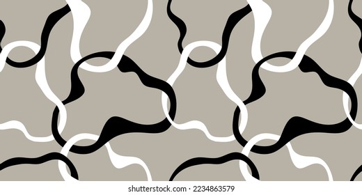 Seamless abstract decorative pattern. Vector Illustration.