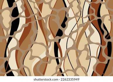 Seamless abstract decorative pattern. Vector Illustration.