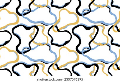 Seamless abstract decorative pattern. Vector Illustration.