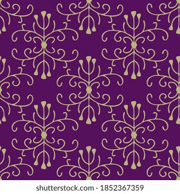 Seamless abstract decorative swirls pattern